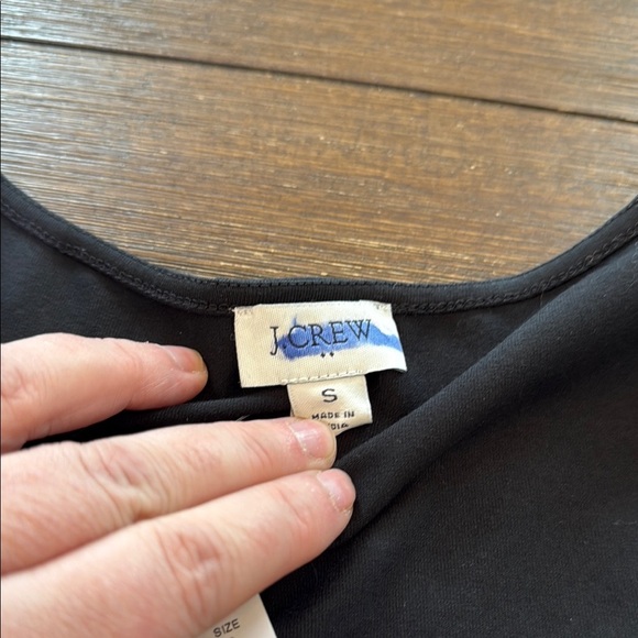 J. Crew Cap-sleeve stretch cotton-blend squareneck tank top Size Small - Picture 9 of 10